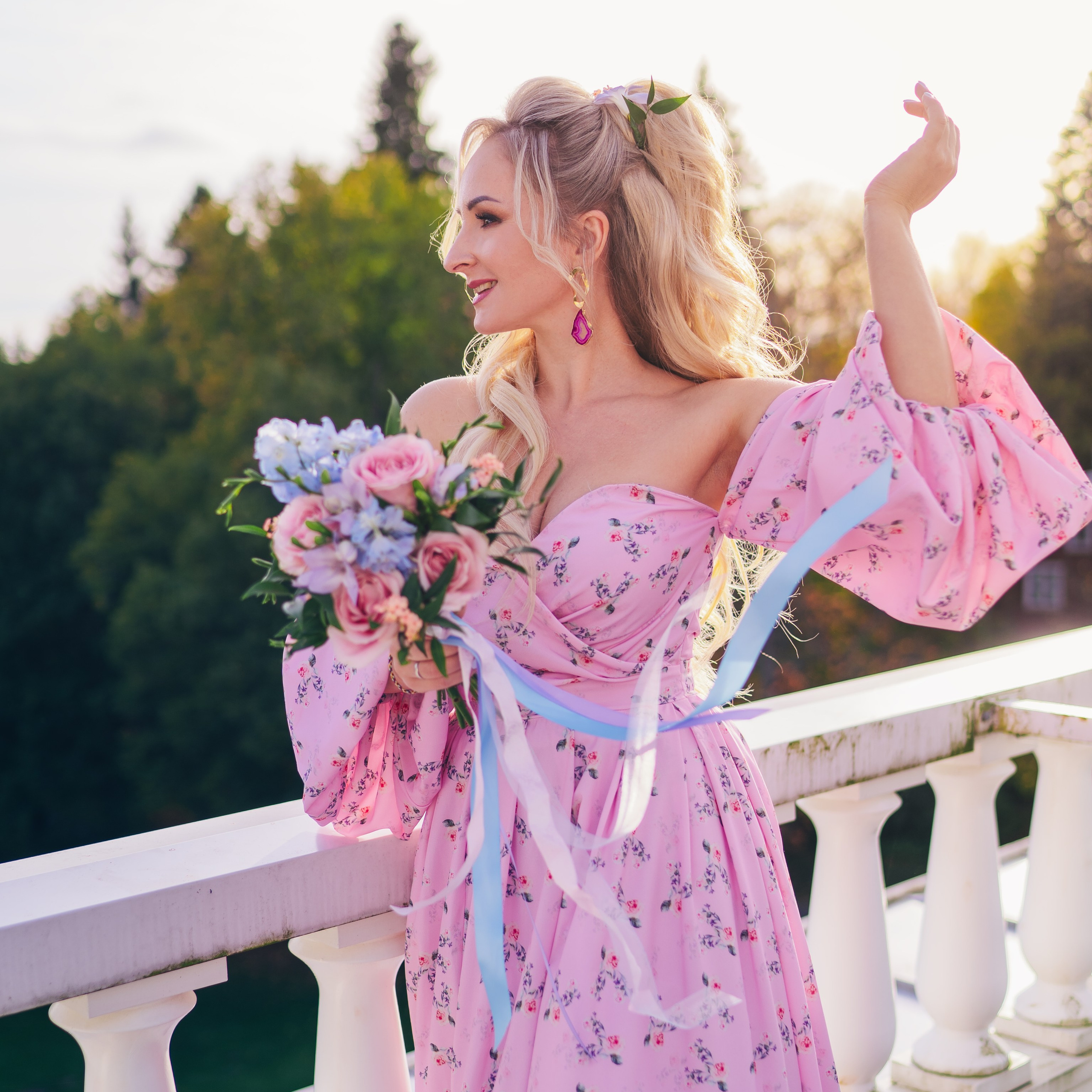 Pink Flower Dress